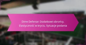 Dime Defense: Dodatkowi obrońcy, Elastyczność w kryciu, Sytuacje podania