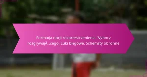 Formacja opcji rozprzestrzenienia: Wybory rozgrywającego, Luki biegowe, Schematy obronne